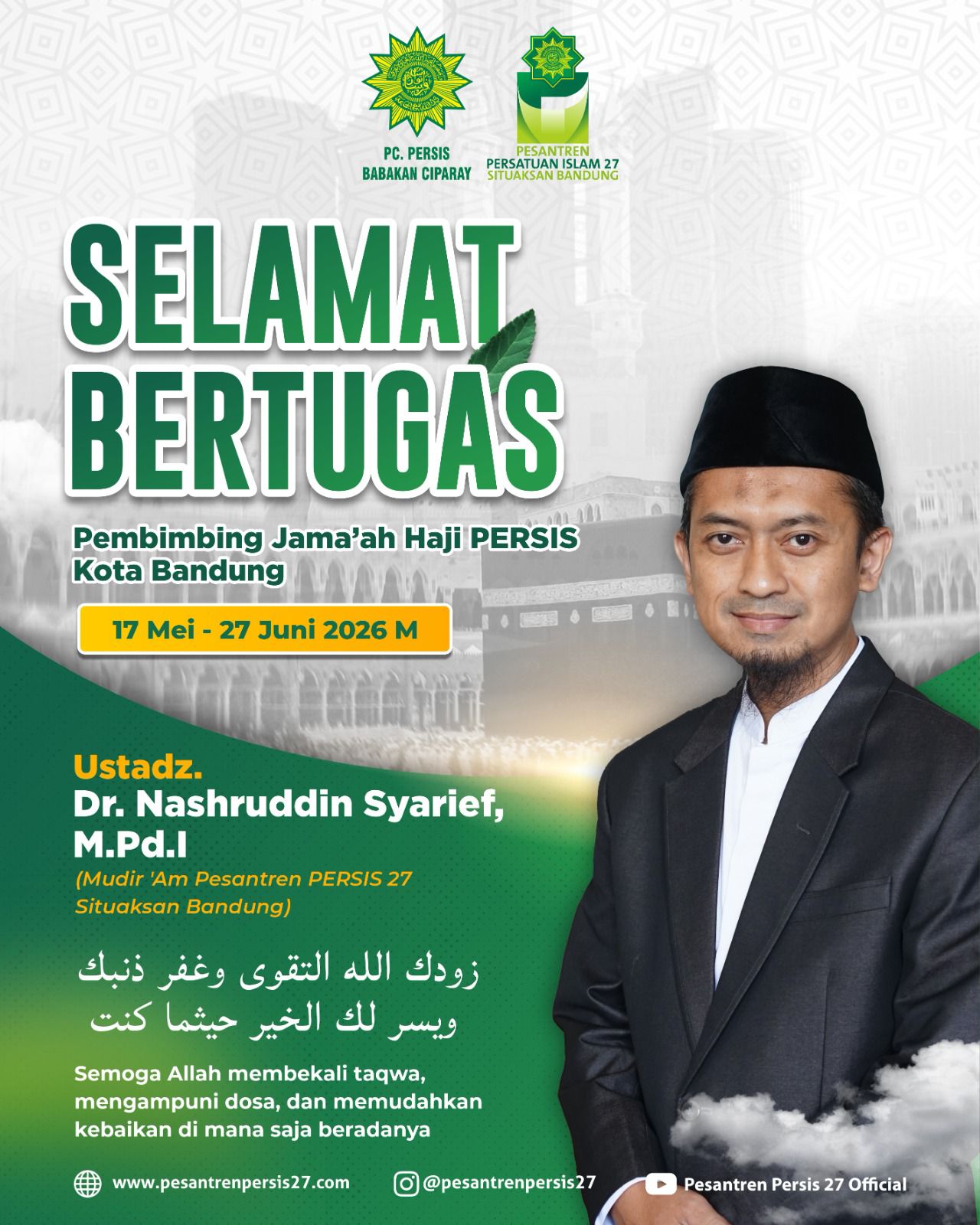 Selamat Bertugas; Pembimbing Jama'ah Haji PERSIS Kota Bandung