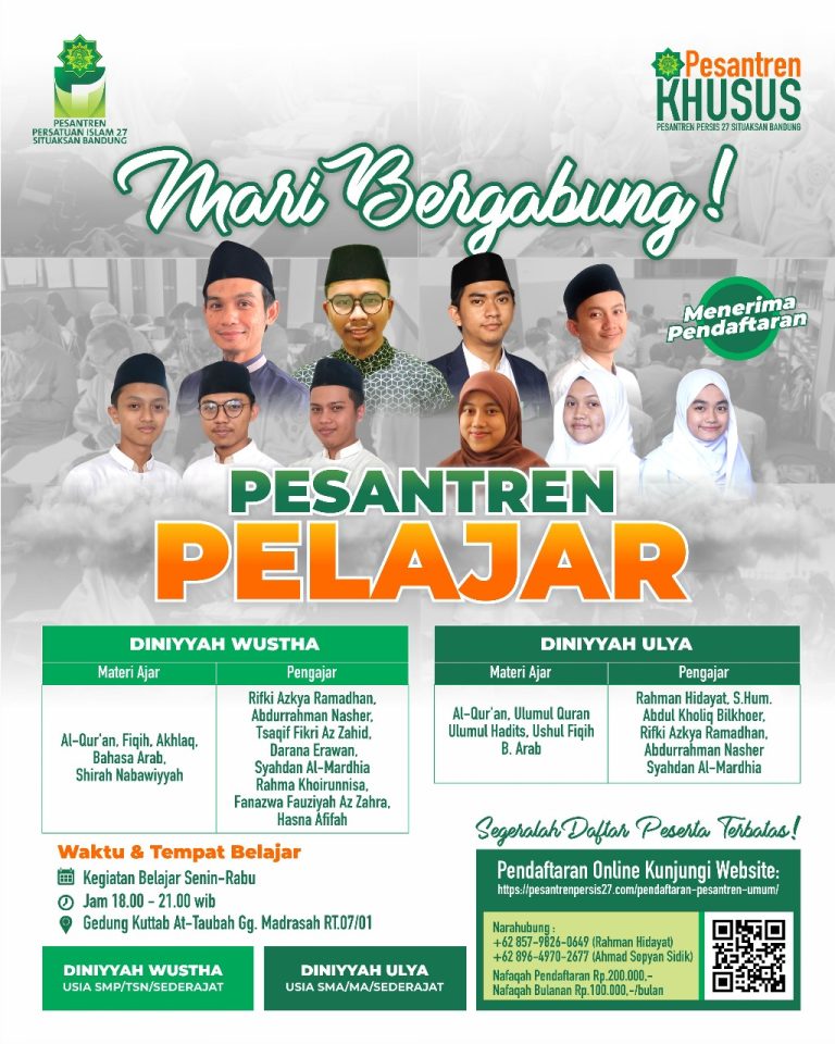 Mari Bergabung! Pesantren Pelajar