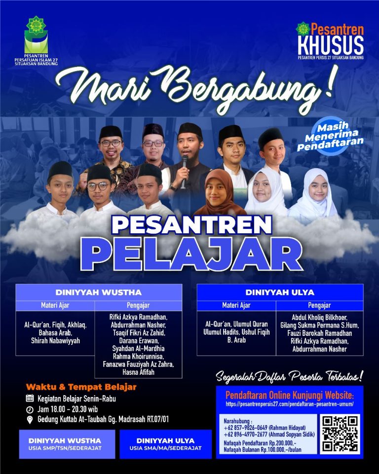 Mari Bergabung Pesantren Pelajar!!