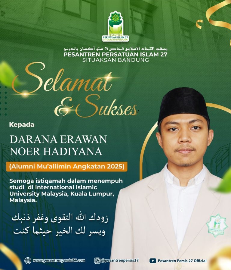 Santri Pesantren persis 27 situaksan telah lulus seleksi perguruan tinggi luar dan dalam negeri (2)
