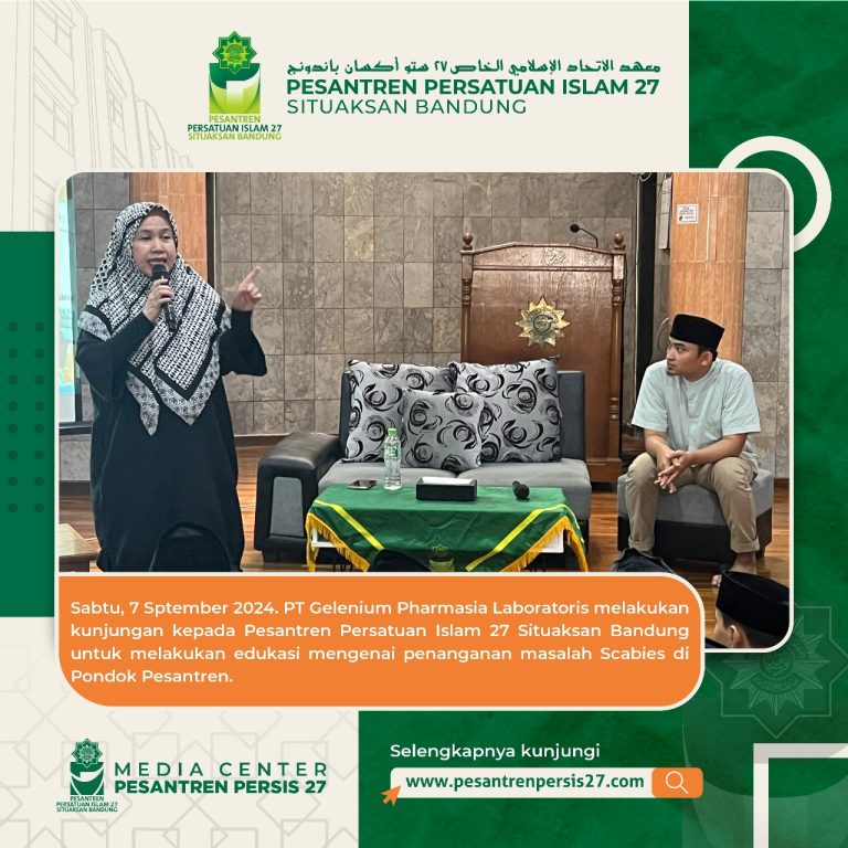 PT Gelenium Pharmasia Laboratorius melakukan kunjungan kepada Pesantren Persatuan Islam 27 Situaksan Bandung