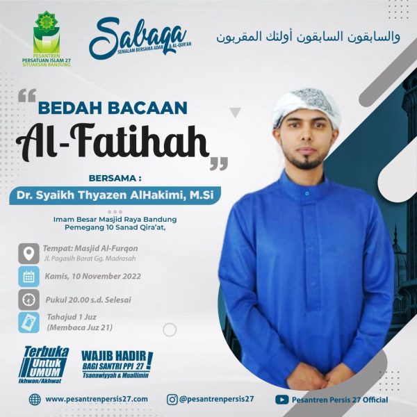 Bedah Bacaan al-Fatihah (SABAQO 10/11/22)