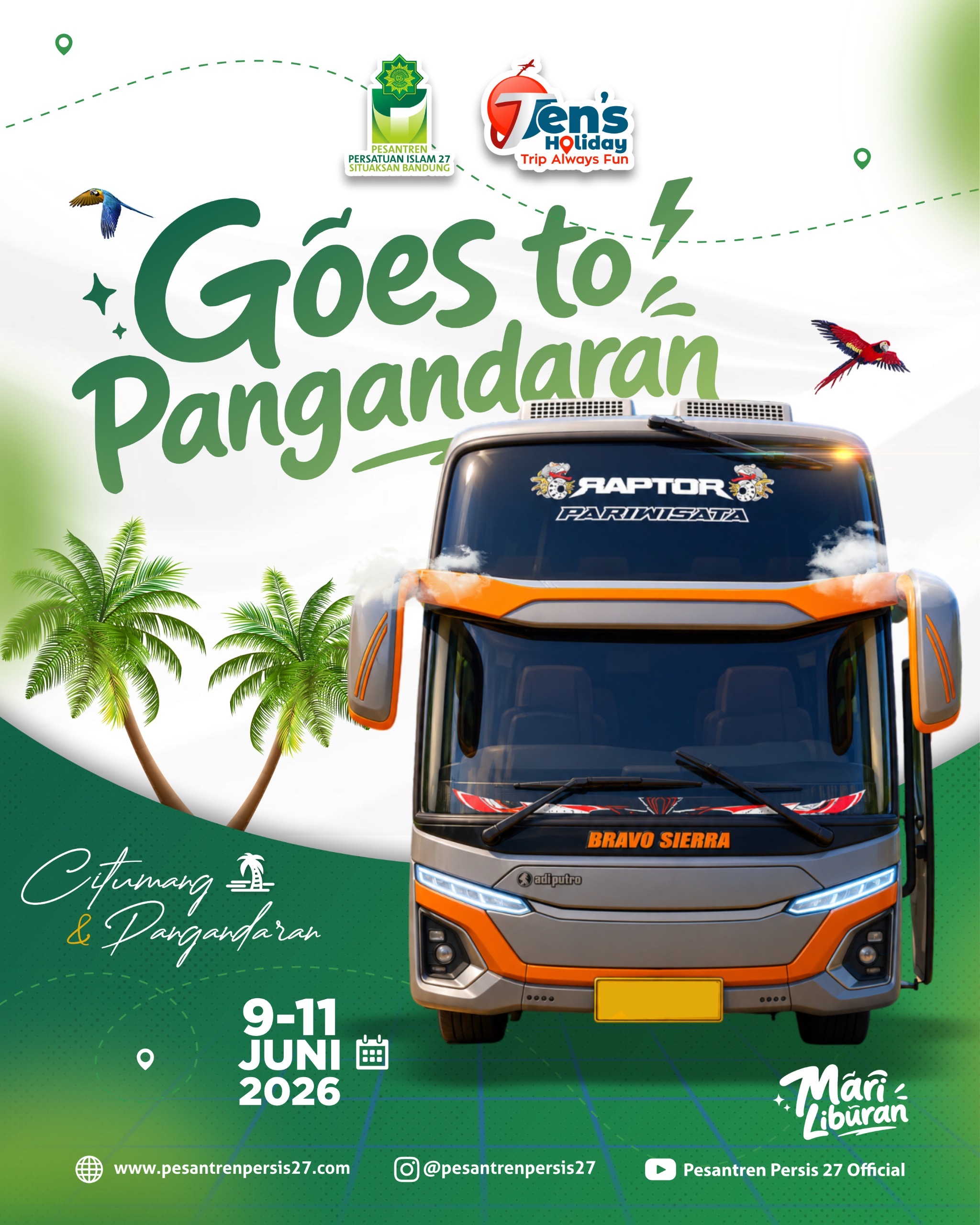 Pesantren Persis 27 Situaksan Bandung Gelar Agenda Wisata "Goes to Pangandaran"